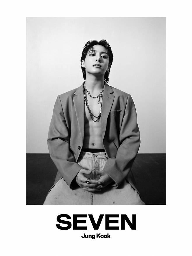 고자극 섹시美..방탄소년단 정국 'Seven' 포토·필름 공개에 151개국 실트→4시간 만에 200만 언급량+1000만뷰 '역대급 인기'