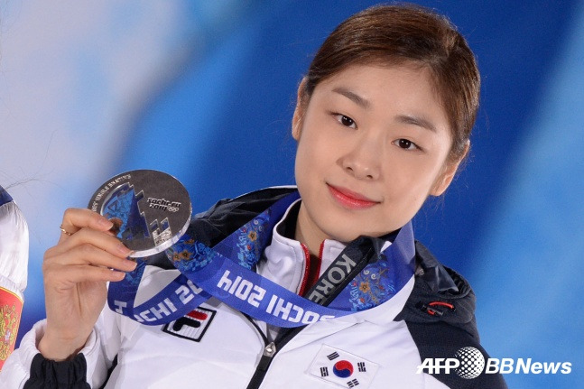 2014년 소치 올림픽 당시 김연아(왼쪽)./AFPBBNews=뉴스1