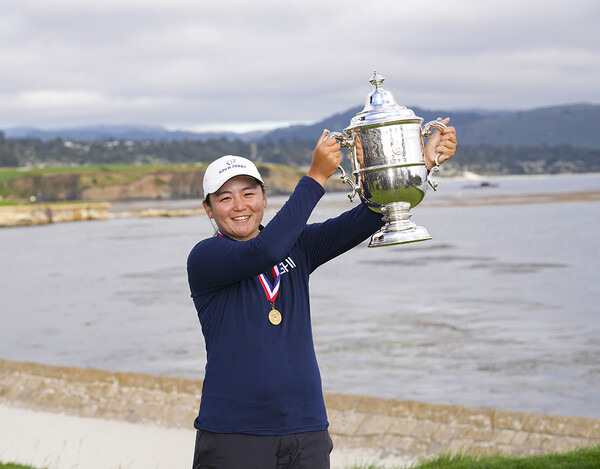 2023년 미국여자프로골프(LPGA) 투어 메이저대회 제78회 US여자오픈 우승을 차지한 앨리슨 코푸즈. 사진제공=USGA/Darren Carroll