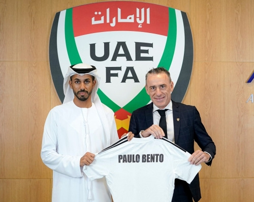 UAE 대표팀 지휘봉을 잡은 파울루 벤투 감독. UAE 축구협회 홈페이지 캡처