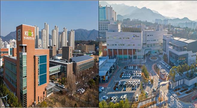 경남 창원시 한국재료연구원 전경(왼쪽)과, 강원 원주시 국립과학수사연구원 전경. 재료연구소 제공