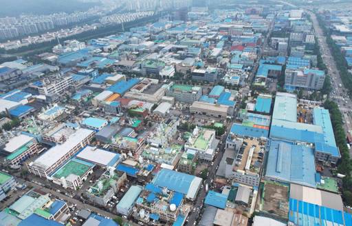 인천 남동구 고잔동 일대의 남동국가산업단지 전경. 장용준기자