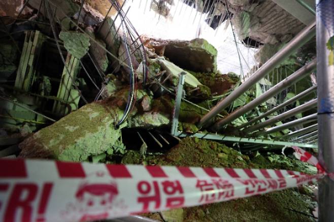 붕괴 사고 발생한 인천 아파트 건설 현장. 연합뉴스