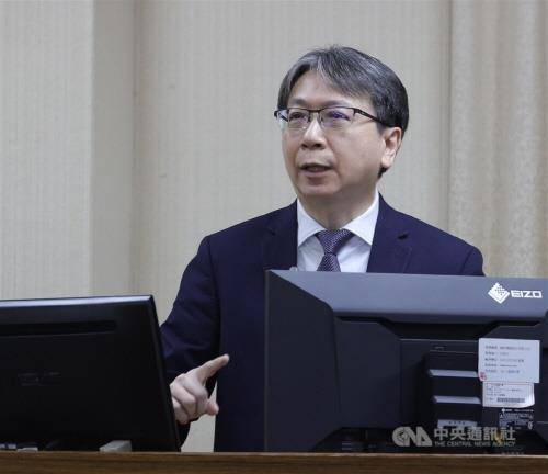 차이밍옌 대만 국가안전국장  [대만 중앙통신사 캡처. 재판매 및 DB 금지]