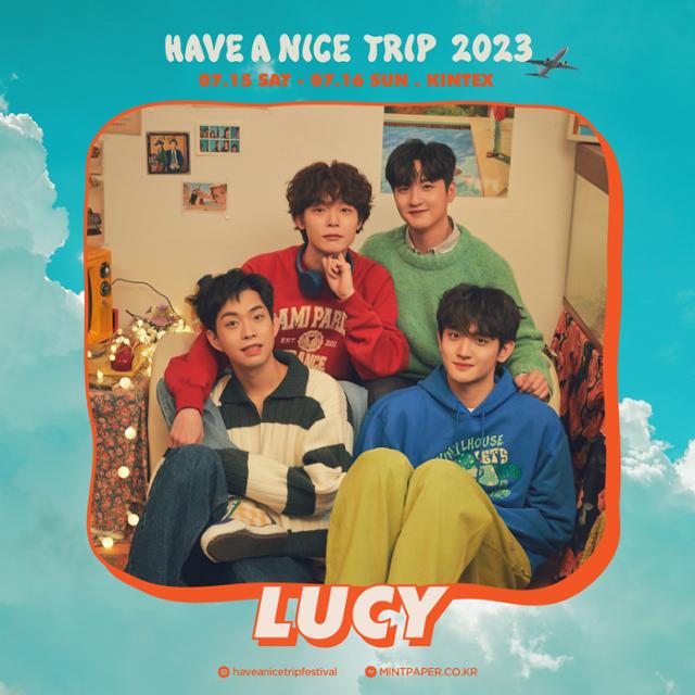 밴드 루시(LUCY)가 뮤직 페스티벌 '해브 어 나이스 트립 2023(HAVE A NICE TRIP 2023)'의 헤드라이너로 출격한다. 민트페이퍼 제공