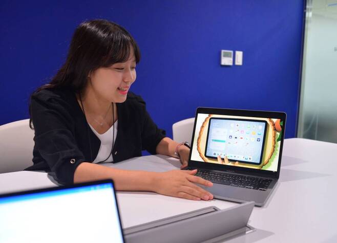하플 앱을 설명하고 있는 아일로 류지현 대표, 출처: IT동아