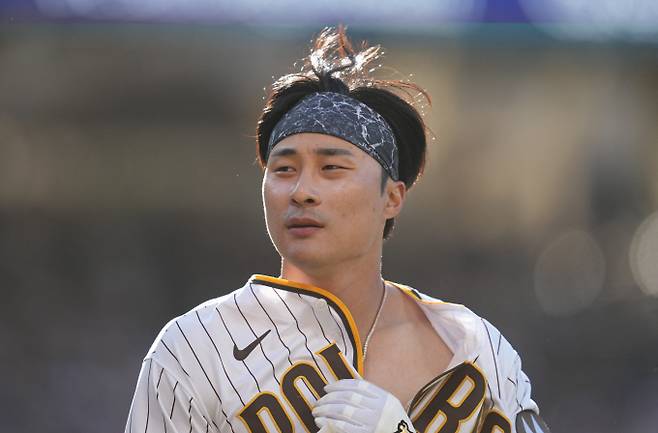 미국 프로야구 샌디에이고 김하성이 필라델피아와의 더블헤더 2경기에 선발 출전에 5출루를 기록했다. /사진= 로이터