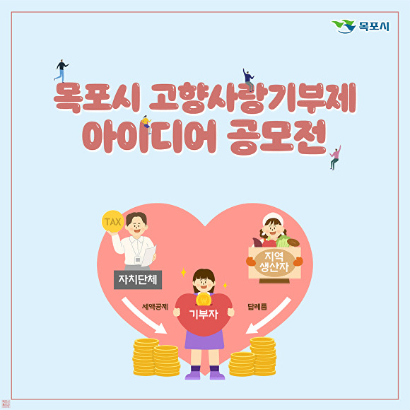 목포시 고향사랑기부제 아이디어 공모를 알리는 홍보물 [사진=목포시]