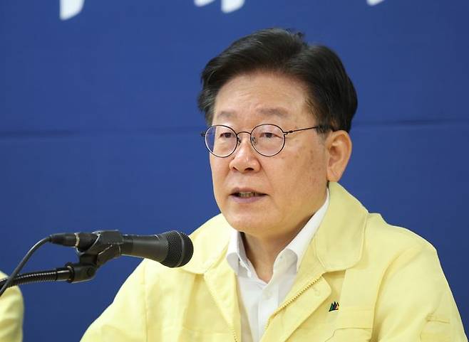 이재명 더불어민주당 대표가 19일 오전 경북 안동시 경북도당 회의실에서 열린 경북 현장 최고위원회의에서 발언하고 있다. ⓒ뉴시스