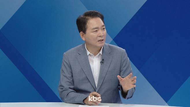 ▲KBC여의도초대석에 출연한 성일종 의원