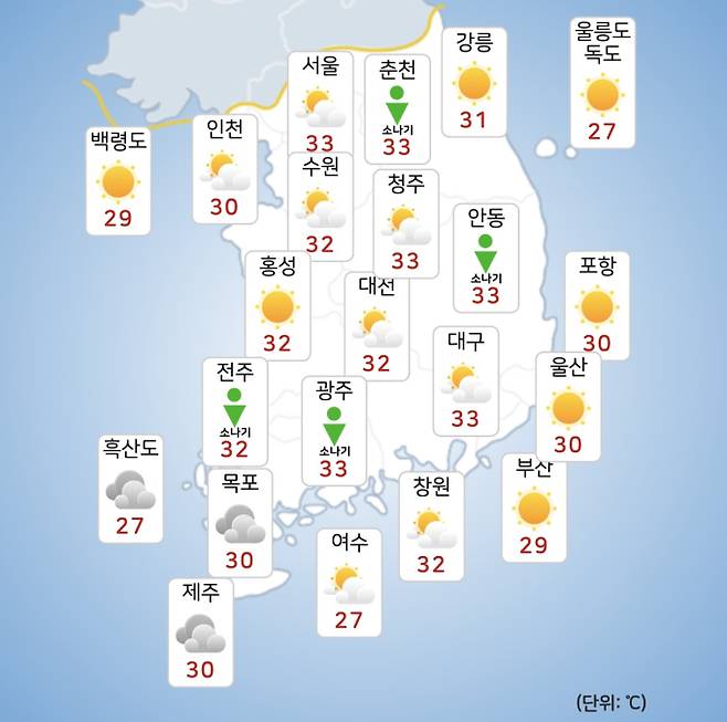 ©기상청: 오늘(20일) 전국날씨