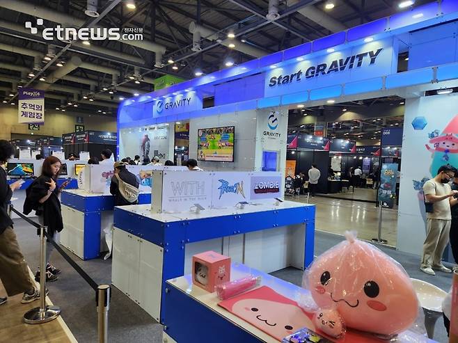 지난 5월 일산 킨텍스에서 열린 2023 플레이엑스포 그라비티 전시부스