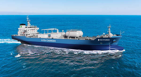 Hyundai Mipo Dockyard Co.’s liquefied carbon dioxide (LCO2) carrier [Photo provided by HD Hyundai]