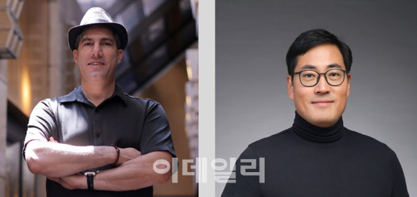 아비람 제닉 SSD랩스 대표(왼쪽)와 김창원 전 타파스엔터테인먼트 대표(사진=래빗 벤처스)