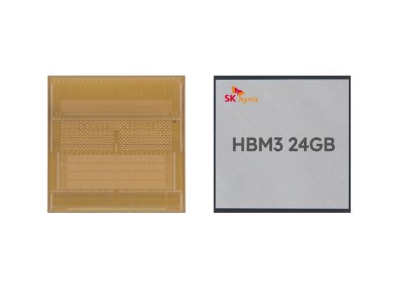 SK하이닉스 HBM3 24GB [SK하이닉스 제공. 재판매 및 DB 금지] photo@yna.co.kr