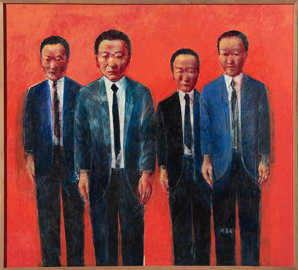 ‘정치인’(1984). 1980년대 신군부 아래, ‘군인’에서 ‘정치인’으로 변신하는 새로운 직업인들의 모습을 절묘하게 담아냈다. 아트선재센터 제공