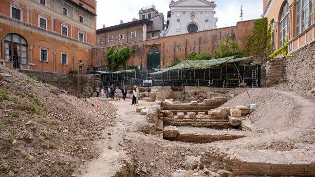 로마 네로 황제의 극장터 발굴. /AP 연합뉴스