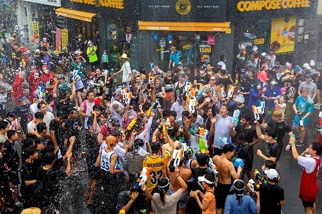 정남진 장흥 물축제.