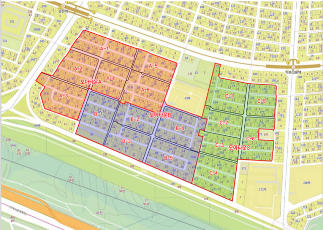 삼전동 모아타운 구역도/자료=한국토지신탁