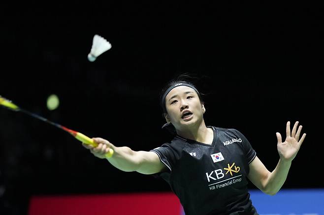 ▲ 안세영이 2023 BWF 일본오픈 여자 단식 준결승전에서 경기를 펼치고 있다. ⓒ연합뉴스/AFP