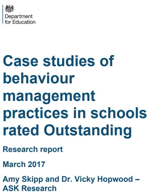 출처=영국 교육부 위탁 학생 행동관리 관련 연구보고서