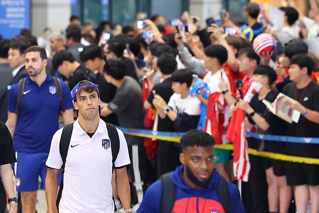 ▲ 주앙 펠릭스는 분명 아틀레티코 마드리드의 프리 시즌 한국 투어에 왔었지만, 보이지 않았다. ⓒ연합뉴스