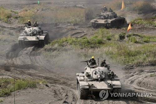 대만군의 한광훈련 모습 [연합뉴스 자료사진]