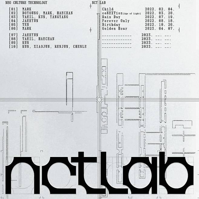 NCT LAB 라인업 포스터 / 사진제공=SM엔터테인먼트