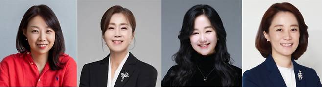 제약업계 여성 리더(왼쪽으로부터 GC셀 전지원 최고BD&마케팅책임자, 한독 김미연 사장, 한독 김윤미 전무, 유한양행  이영미 부사장)