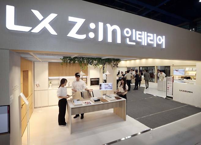 LX하우시스의 서울 코엑스 코리아빌드위크 부스./사진제공=LX하우시스.