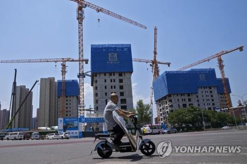 중국 베이징의 건설 현장 [AP 연합뉴스 자료사진. 재판매 및 DB 금지]