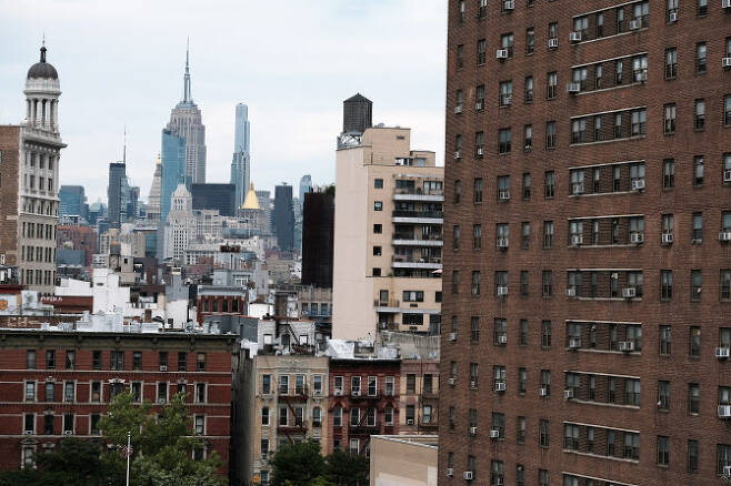 미국 뉴욕의 아파트들.(사진=AFP)