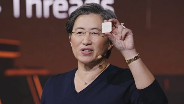 AMD 라이젠 5000·7000 프로세서에서 보안 취약점 '인셉션'이 발견됐다. 사진은 2020년 9월 젠3 기반 라이젠 5000 프로세서를 공개하는 리사 수 AMD CEO.