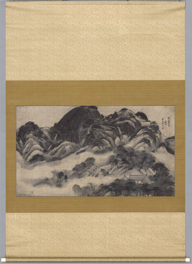 인왕제색도(정선,조선 1751년,종이에 먹,79.2x138.0cm,국보)