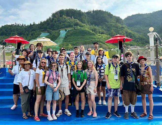 잼버리 우크라이나 대원들 [경기도국제교육원 제공. 재판매 및 DB 금지]