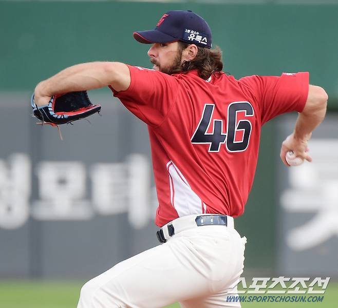 11일 부산 사직구장에서 열린 KIA-롯데전. 윌커슨이 투구하고 있다. 부산=정재근 기자 cjg@sportschosun.com/2023.8.11/