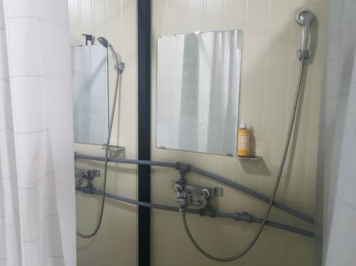 잼버리 델타구역 남자 샤워장. 2023.08.05/사진 =유동주 기자