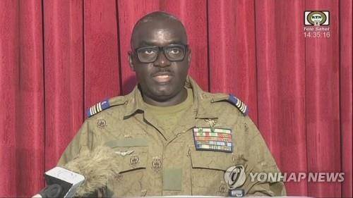 니제르 쿠데타 군부 아마두 아브드라만 대변인 [AFP 연합뉴스 자료사진, 재판매 및 DB 금지]
