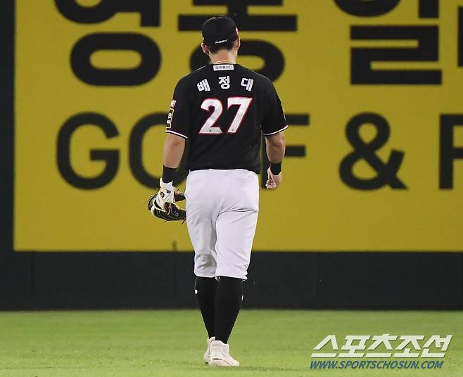 KT 위즈 배정대.  정재근 기자 cjg@sportschosun.com/2023.6.28/