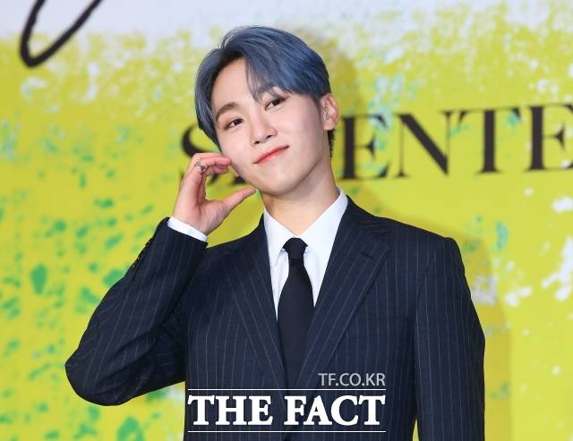 그룹 세븐틴 승관이 활동 중단 중 근황을 전했다. /더팩트 DB