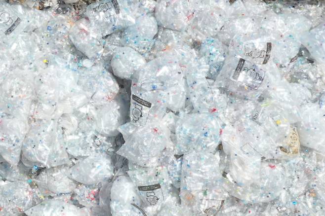 수거된 투명 페트병. 연합뉴스