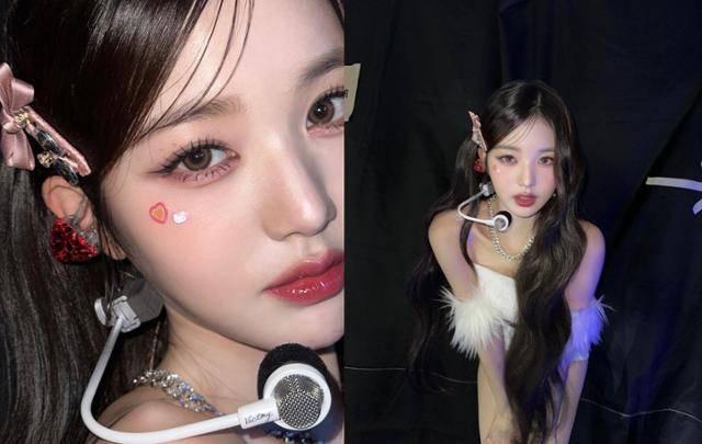 장원영이 사랑스러운 무대 메이크업을 보여줬다. 장원영 SNS