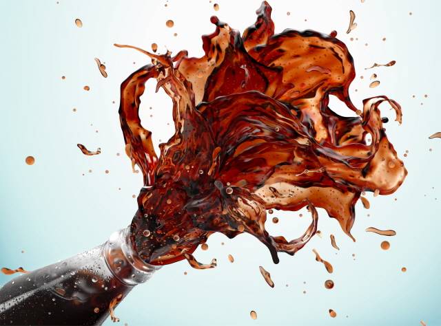 흔들린 탄산음료를 개봉하기 전, 병을 살짝 누르고 굴린 후 천천히 열면 음료가 분출하는 것을 막을 수 있다./사진=클립아트코리아