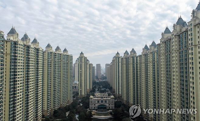 헝다그룹이 지은 장쑤성 화이안의 아파트 단지 [AFP 연합뉴스자료사진. 재판매 및 DB 금지]