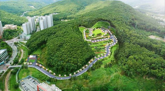 용인 동천배수지 공원 조감도.ⓒ용인시 제공