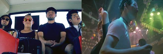 '델타보이즈'(왼쪽)와 '젊은 남자'의 한 장면. 사진제공=인디스토리, 스튜디오보난자