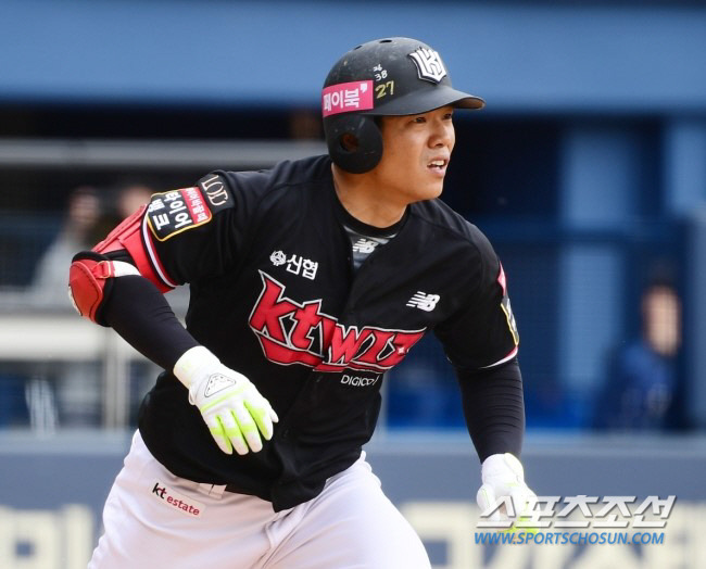 KT 조용호. 잠실=최문영 기자deer@sportschosun.com /2023.04.23/