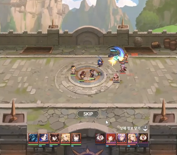 - PvP는 여타 방치형 게임처럼 스킵 기능이 있다&nbsp;