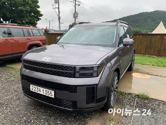 현대차 '디 올 뉴 싼타페' 정측면 [사진=김종성 기자]