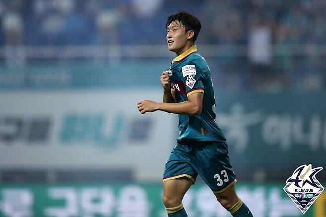 ▲ 대전 하나시티즌 배준호. ⓒ한국프로축구연맹